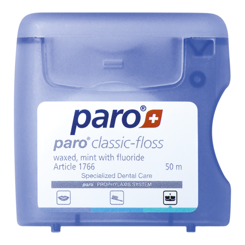 Przejdź do produktu Paro® Classic-Floss - woskowana miętowa nić dentystyczna z fluorem 50m 