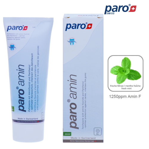 Przejdź do produktu Paro® Amin - pasta do zębów z organicznym fluorem bez SLS  dla dorosłych 75ml