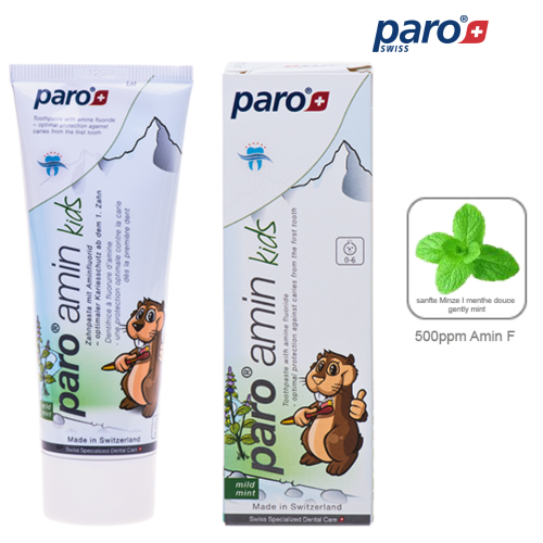Przejdź do produktu Paro® Amin Kids - pasta do zębów z organicznym fluorem bez SLS dla dzieci 75 ml