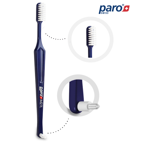 Przejdź do produktu Paro® classic 2w1 large - miękka szczoteczka do zębów ze szczoteczką międzyzębową