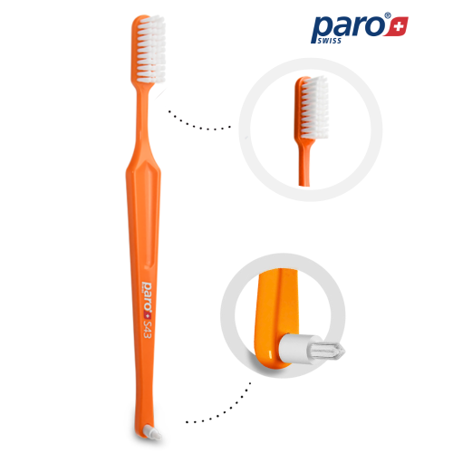Przejdź do produktu Paro®classic 2w1 - miękka szczoteczka do zębów ze szczoteczką międzyzębową